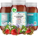 TrueSeaMoss Pro-Line Gel - Respiratory Health - 5+ Smaken - Fruit Gel met Premium Sea Moss & Kalium - Vegan-Friendly - Vitamine & Mineral Rich Supplement - Made in USA (Strawberry, Pack of 1)