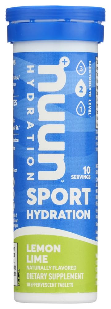 Nuun Active: Lemon+Lime Electrolyte Enhanced Drink Tablets(6-pack van 10 tabletten)6