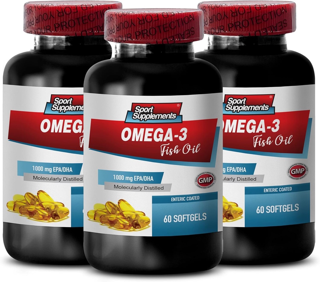 Omega-3 8060 Huile de poisson - Huile de poisson - Suppléments d'huile de poisson, Huile de poisson Omega 3 Suppléments, Omega 3 Suppléments, Omega 3 Suppléments d'acide gras, Huile de poisson sauvage d'Alaska, Omega 3-3 Bot 180 Softgels