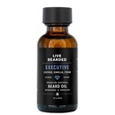Live Bearded Beard Oil, 1 fl oz - Premium All-Natural Jojoba - Made in the USA - Haar en huidverzorging voor mannen met droge, Flaky Patches Executive Scent - Cedar, Vanilla