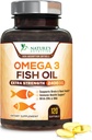 Omega 3 Fish Oil 2400 mg Triple Strength EPA & DHA vetzuren voor hart, hersenen & gezamenlijke ondersteuning 