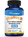 Dit product wordt geleverd in een verpakking van 120 capsules met 500 mg vitamine B1 per capsule en is non-GMO, veganistisch en glutenvrij