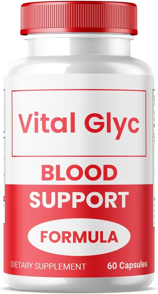 (1 Pack) Vital Glyc Capsules - Officiële Blood Support Formula, Vital Glyc Blood Vessel Cleaner, Vital Glyc Glyco Optimizer Pillen, Ondersteunt de algehele gezondheid en wellness, Vital Glyc Poeder (60 Capsules)