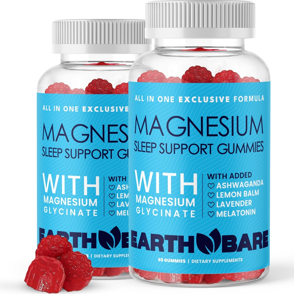 Slaap Gummies met Magnesium Glycinate, Melatonine, Ashwagandha, en Lavender, en Lavender 