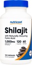 Nutricost Shilajit Capsules (1.000 mg per portie) (120 capsules) - Shilajit Extract met natuurlijk voorkomend Fulvinezuur, 60 porties, Glutenvrij, Niet-GGO, Vegan Vriendelijk Dieetsupplement