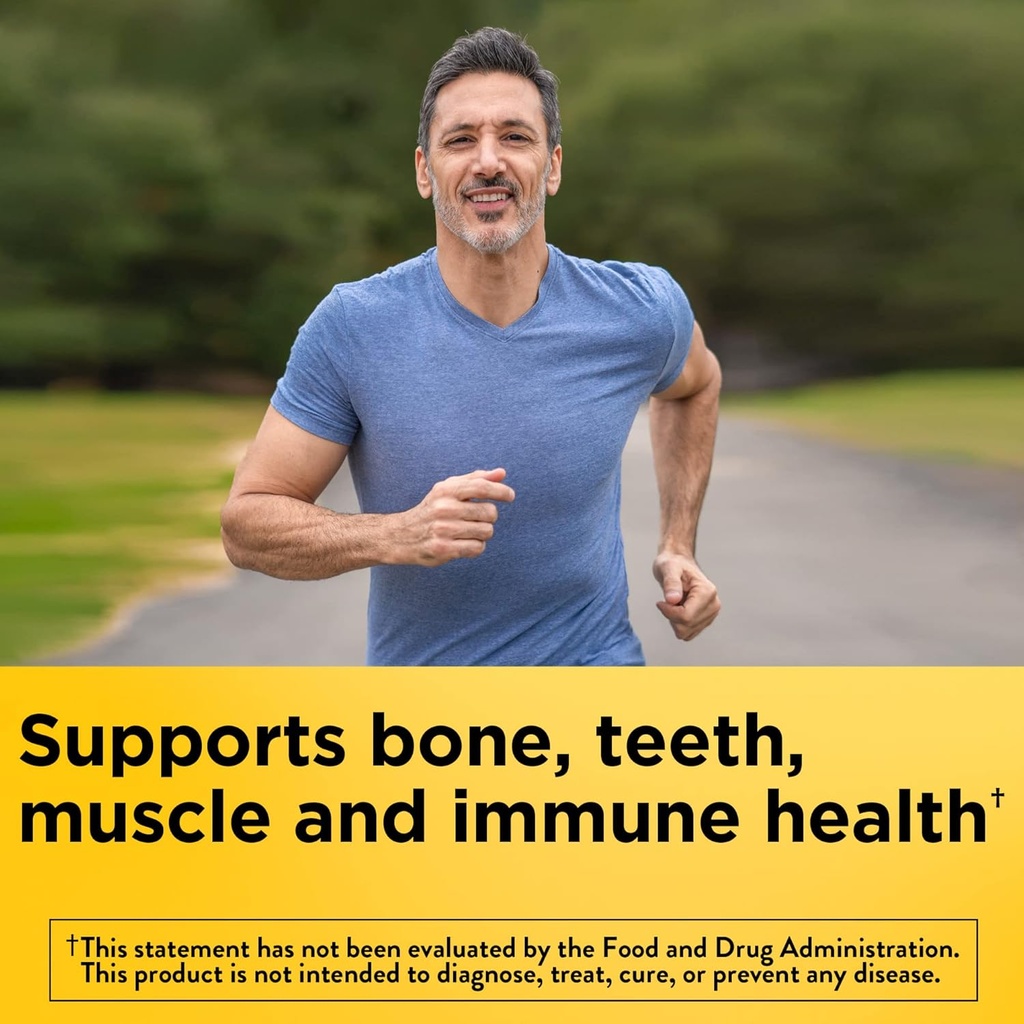 Nature Made Maximum Strength Vitamine D3 10000 IE (250 mcg), Dieetsupplement voor bot, tanden, spier- en immuungezondheidsondersteuning, 60 Softgels, 60 dagen levering (pakket van 2)