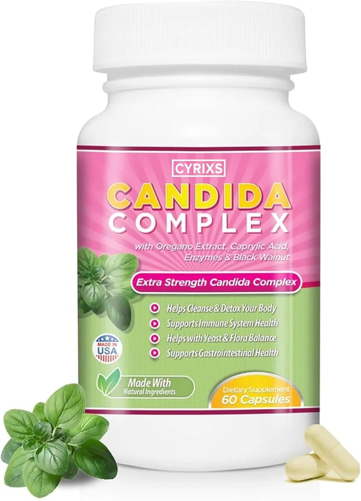 Candida Complex (complexe Candida) Boost Your Immune System (système immunitaire) Nettoyez tous les intestins naturels avec des herbes, des antifongiques, des enzymes et des probiotiques.