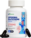 2700 MG Liposomal Glutathion Supplement, Max Absorptie, Active Form L Glutathion reductase (GSH), met Hyaluronzuur, Resveratrol, Krachtige Antioxidant, Health Aging, 60 Softgels