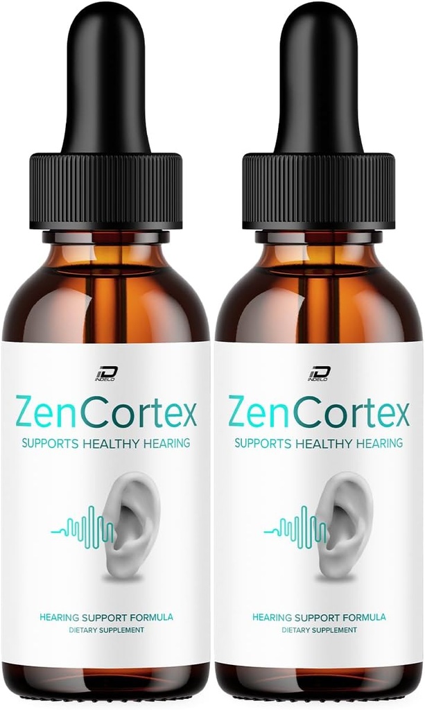 ZenCortex Tinnitus oordruppels - ZenCortex 24, Zen Cortex Liquid Drops, ZenCortex Reviews, ZenCortex Drops voor oorrelief (2 Pack - 2 maand levering)