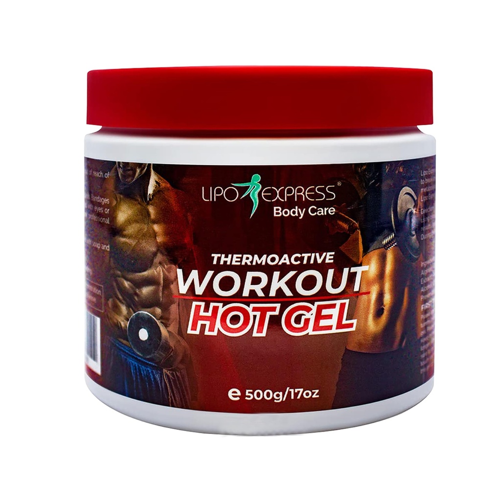 Workout Verbeteren Fat Burning Hot Gel door LipoExpress 17 Oz - Beste Hot-Gel Cream. Perfect voor Workouts en Slimming. Thermoactieve Hot Gel - Ook geweldig voor spierontspanning en massage