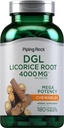Piping Rock DGL Licorice Chewable Tablets | 180 Count | Mega Potency Deglycyrrhizinated | Herbal Extract Supplement | Vegetarian, Non-GMO