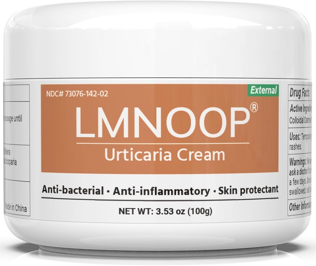 Urticaria Cream, Hives Relief Advanced Formula for Jeuk, Roodheid, Pimpels, Rashes, Edema en andere huidsymptomen