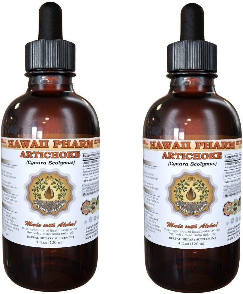 Artichoke Liquid Extract, Biologische Artichoke (Cynara scolymus) Tinctuur 2x4 oz
