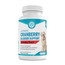 Animaux de compagnie Wanderfound Ultimate Cranberry Bladder UTI Supplément de soutien pour chiens - Dog Urinary Tract Incontinence Formule avec Cordyceps Champignon - Bacon & Foie Flavor - 90 comprimés à croquer