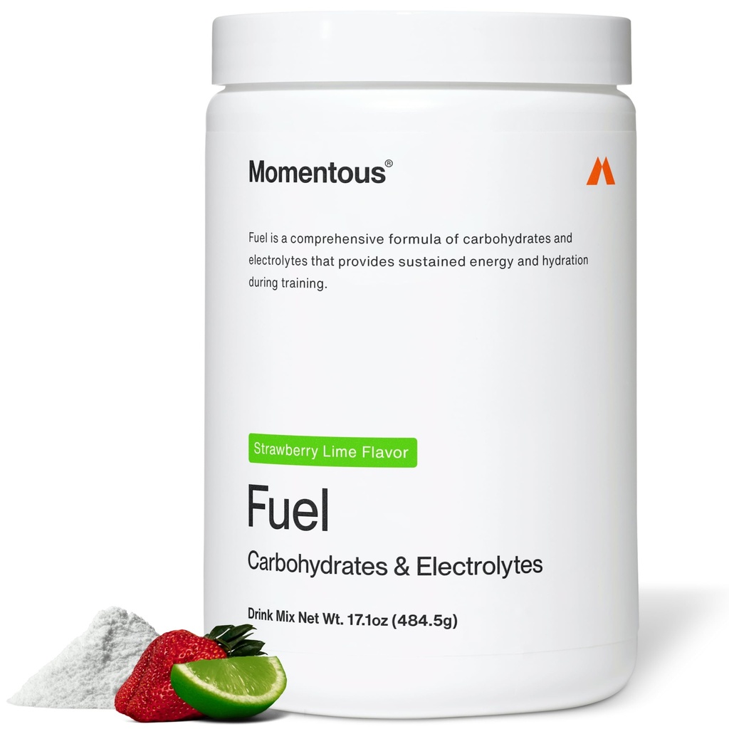Momentvolle brandstof Intra-workout Energie- en hydratatiedrankmix - poeder voor duurzame energie tijdens trainingen - NSF gecertificeerd voor sport - GGO- & Glutenvrije - aardbeienlime