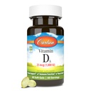 Carlson - Vitamine D3, 1000 UI (25 mcg), Santé des os, Santé musculaire, Cholecalciferol, Suppléments de vitamine D, Gels souples de vitamine D3, 60 Softgels