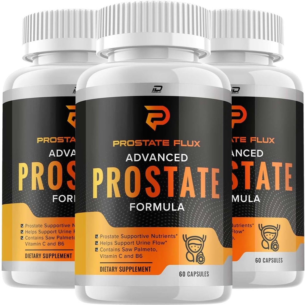 ProstateFlux Advanced Formula Capsules, ProstateFlux Wellness Formula, Volledige Ondersteuning van Normale Blader en Functies, Prostate Flux Reviews (3 Packs - 180 Capsules)