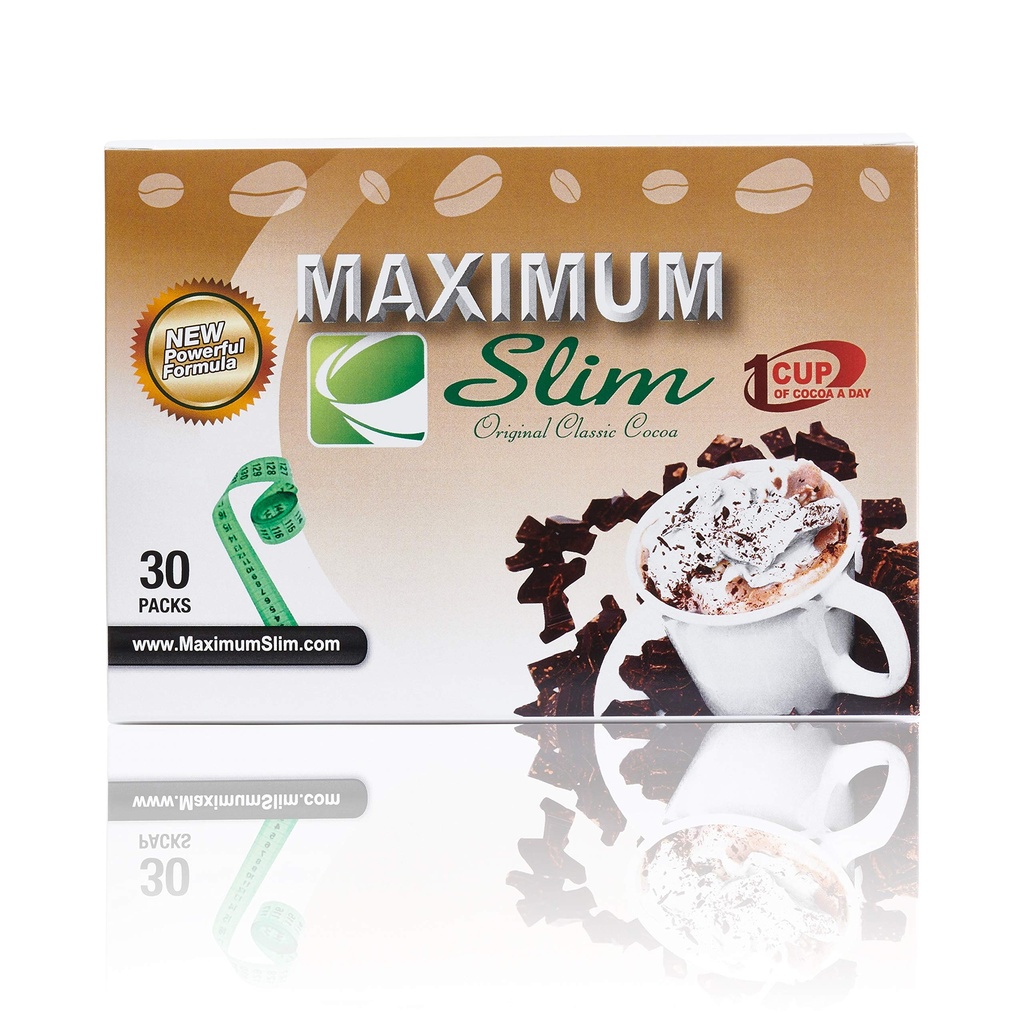 Maximale Slim Premium Instant Cocoa Creamy, Heerlijke 4-in-1 formule met natuurlijke kruidenextracten voor energie en vitaliteit, maximale tevredenheid en smaak. Geen bijwerkingen (Laxative-Free)