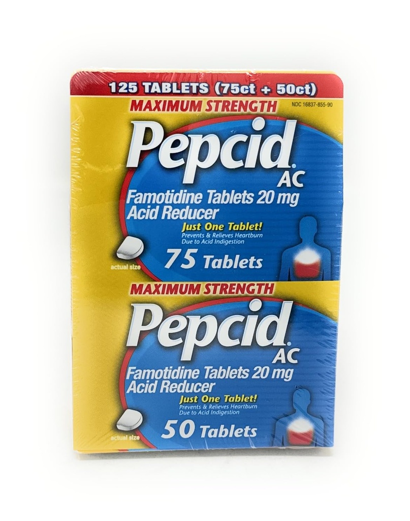 Pepcid AC Acid Reducer Maximale sterkte - 125 tabletten