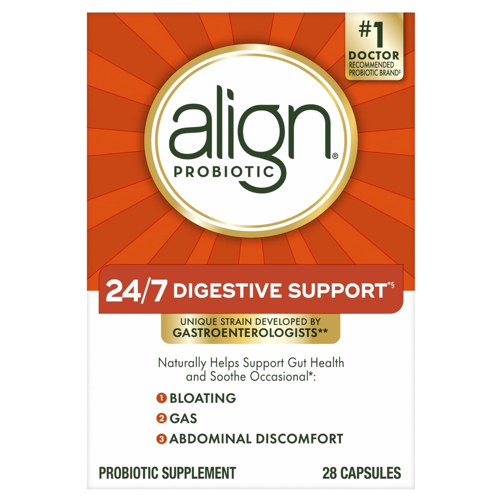 Aligner le probiotique, Probiotiques pour les femmes et les hommes, Supplément probiotique quotidien pour la santé digestive*, #1 Probiotique recommandé par les médecins et les gastroentérologistes