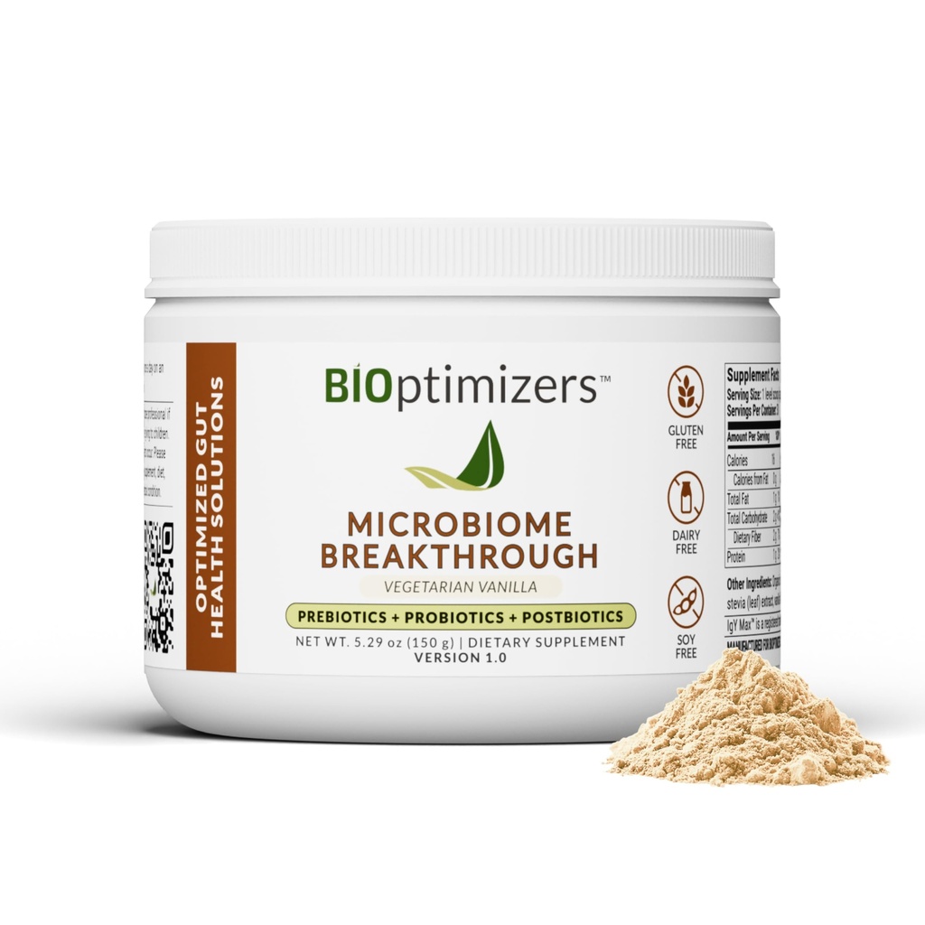 Microbiome BreakthroughTM Gut Support Poeder Vegetarische Vanille 