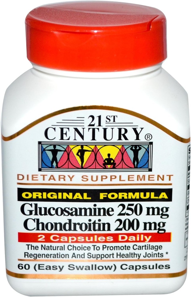21e eeuw Glucosamine Chondoitrin Originele Formule 60 Capsules