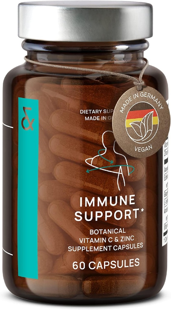 N°7 Immuun Support Supplement - Immunity Boost with Echinacea - Natural Vitamin C from Acerola - Zink - Andrographis - Grapefruit Seed Extract - Vegan Immuun System Vitaminen Complex - 60 Capsules