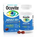 Ocuvite 50+ Eye Vitamin & Mineral Supplement, Multivitamine for Vision & Ocular Health with Omega-3, Zink, Vitaminen C & E, Luteïne & Zeaxanthine, Zinksupplementen voor vrouwen en mannen, 90 Softgels