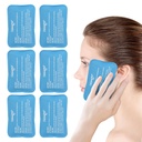 NIEUWGO Mini Ice Packs (6 Packs) Gel Cold Packs for Injuries Reusable, Face Ice Pack for Face Surgery, Teeth Pain, Tired Eyes, Kid's Boo Boos, Bruisen, Hoofdpijn, Breastfeeding 4.5"X 3.2" Blue