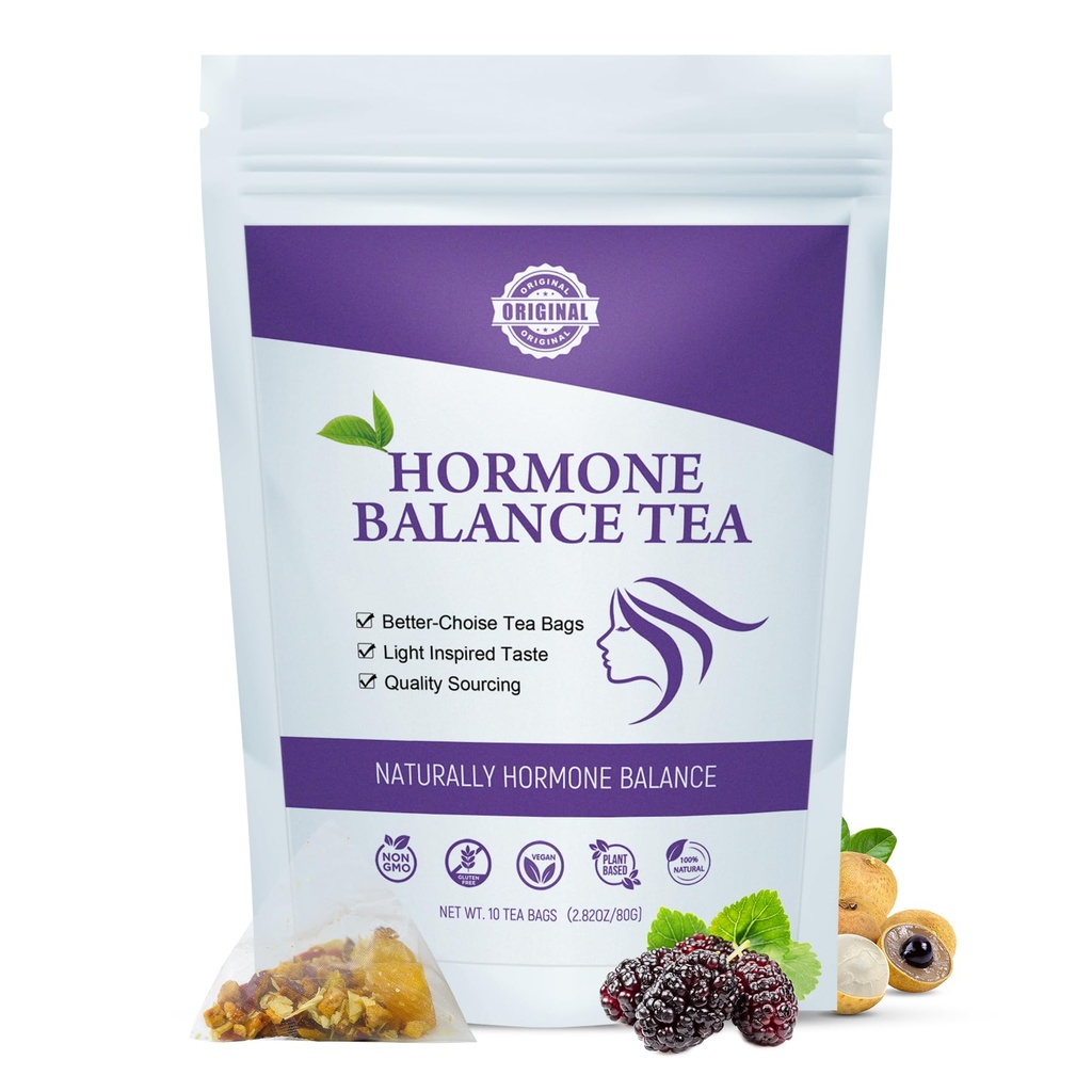Aromlife Hormone Balance Thee voor vrouwen Ondersteuning Menstruele Cycle & Help om zwanger snel te krijgen, 10 los blad Theezakken voor vruchtbaarheid en ovulatie