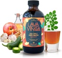 VINGA Lava Raw Apple Cider Vinegar Fire Cider with Cold Pressed Moringa Oleifera, 8 oz., Natural Cold and Flu Remedy and Immune System Booster, Antioxidant Rich Superfood with 92 Essential Nutrients