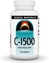 Bron Naturals C-1500, met Rose HIPS 1500 mg voor ondersteuning van het immuunsysteem - 100 tabletten