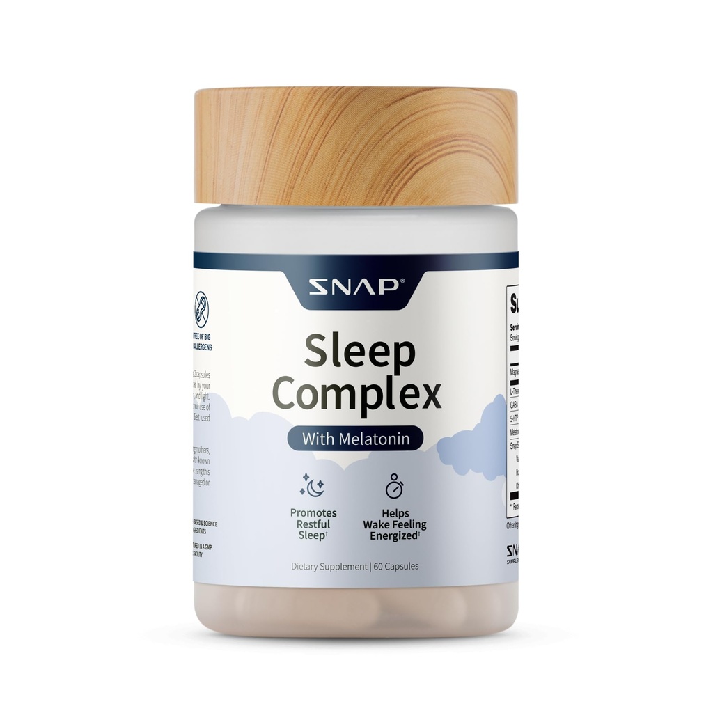 Snap Supplementen Natuurlijke slaaphulp met Melatonine en Valeriaan wortel 
