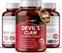 Amalth Devils Claw Extract 500 mg, 120 Veggie Capsules, Geconcentreerde Wortel Extract, Duivels Klauw Kruidensupplement, Niet-GMO, Veganistisch Supplement