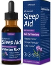 Valeriaan Root Sleep Support Drops, Gotas de Manzanilla y Flor de Jamaica y Valeriana para Dormir Profundamente, All-Natuur Kruidenextract Liquid with Hibiscus & Kamille. 2oz