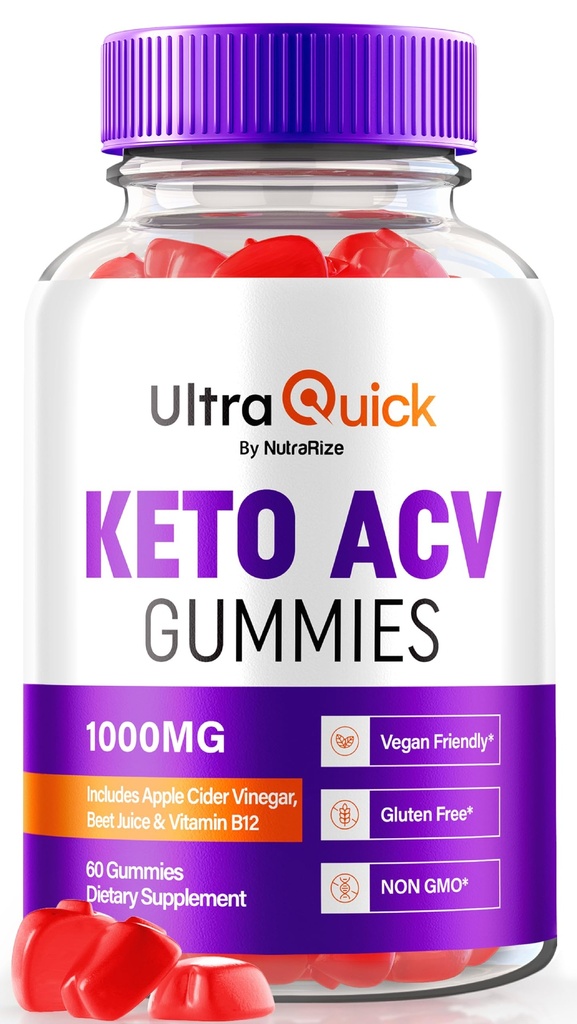 Gommies de vinaigre de cidre de pomme ultra rapide pour la perte de poids, formule de Keto+ACV ultra rapide, formule de vinaigre de cidre de pomme de qualité supérieure, vinaigre naturel 1000MG, examen officiel de Gomitas ultra rapide (60 Gommies)