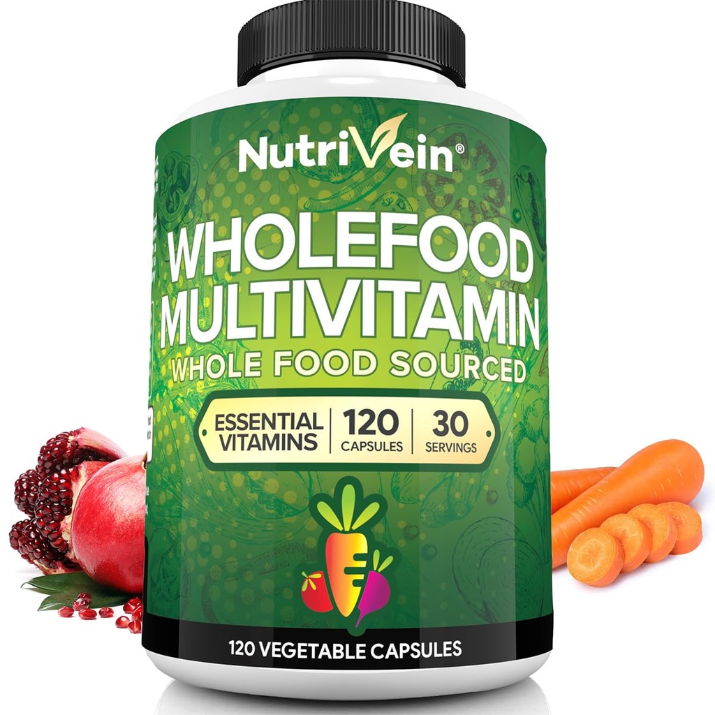 Nutrivein Whole Food Multivitamine voor mannen en vrouwen 