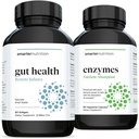 Probiotiques plus intelligents pour la santé - Support Digestif supérieur et immunitaire + Enzymes nutritionnels plus intelligents - Aides digestives quotidiennes avec 16 enzymes naturelles différentes