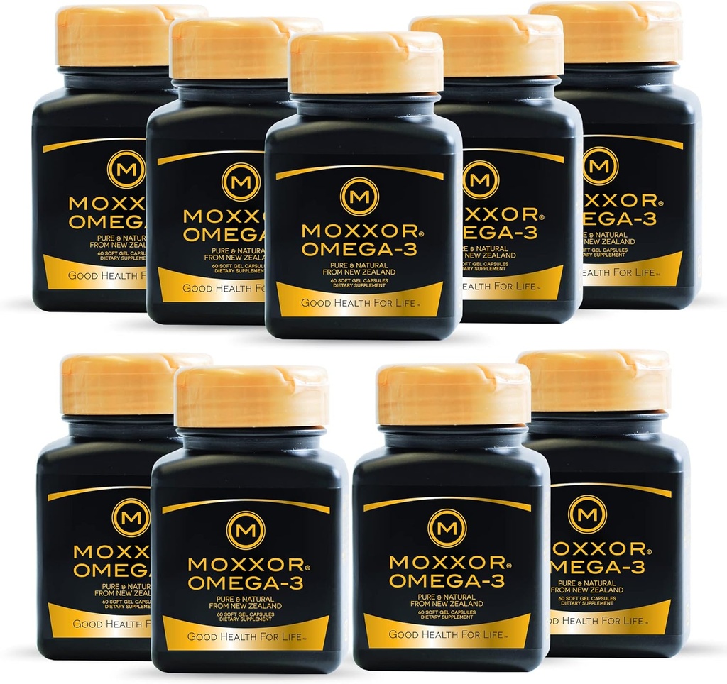 Omega 3 Nieuw-Zeeland Groene Lipped Mosselolie Zachte gels voor gezamenlijke ondersteuning en mobiliteit, Hart & Immuun Ondersteuning, Geen Fishy Afdronk, 9-pack, 540oft gels, 2-zachte gels per dag, 270 dagen levering