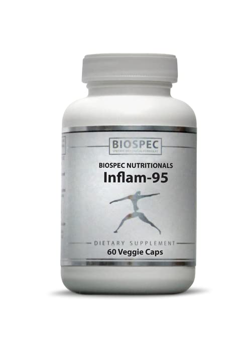 Inflam-95 - Gemberwortelextract 2.000 mg, Curcuminewortelextract, Boswellia Serrata-extract, Nettle Leaf Extract, Bioperine - Ondersteuning gezonde ontstoken respons