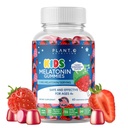 Kids Melatonine Gummies [Val Slaap Sneller met 100% Drug Gratis Aardbei Cream Flavored Gummy] voor Natuurlijke Slaap Ondersteuning 