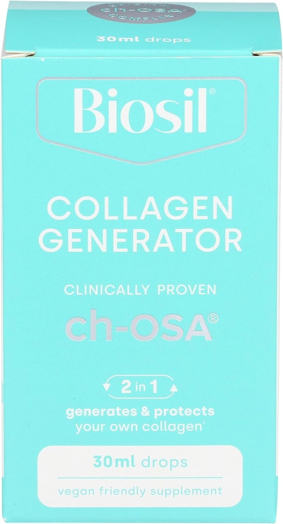 BioSil door natuurlijke factoren, schoonheid, botten, gewrichten vloeibaar, ondersteunt gezond haar, huid en nagels, Vegan Collagen, Elastin en Keratine Generator, 1 Oz
