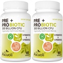 Probiotiques pour les femmes et les hommes - 300 milliards CFU, 24 souches + 15 herbes biologiques mélange de prébiotiques, probiotique quotidien pour la santé digestive, immune, Gut, Bloating - 120 Capsule végétarienne (120 jours d'approvisionnement)