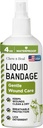 Pet Liquid Bandage voor honden - 4 oz Spray met Aloë - Wound Care voor honden Inclusief sneetjes, scrapes, en steken - ademend en waterdicht
