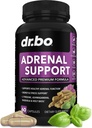 Soutien adrénal Cortisol Supplément Manager - Suppléments de fatigue adrénal pour les femmes et les hommes avec Adaptogène naturel Ashwagandha Saint Basil Rhodiola L Complexe Tyrosine Fatigue Cortisol Santé - 60 pilules