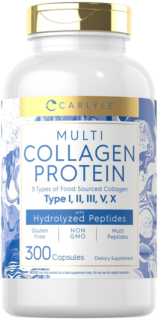 Carlyle Multi Collageen Proteïne Capsules 2000mg 