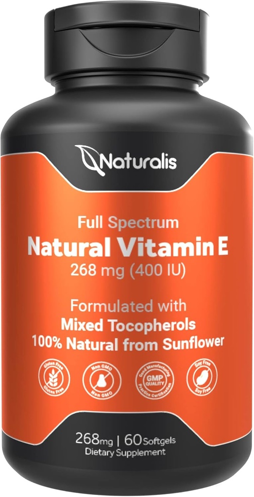 Naturalis Sunflower Vitamine E 268mg (400 IE) met gemengde tocoferolen 