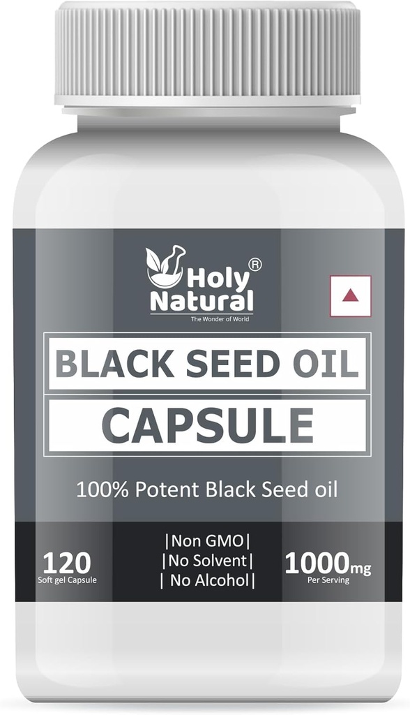 Black Seed Oil Softgel Capsule 500mg (120 Softgel) Premium Quality Cold Pressed Nigella Sativa Seeds Oil I 2 maanden Supplement I Rijke Thymochinon, Vitamine E & Omega 3 6 9