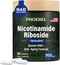 Nieuw supplement Nicotinamide Riboside Resveratrol-900mg, supplement voor mannen en vrouwen(80 capsules)