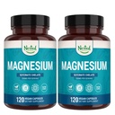 Nested Naturals Magnesium Glycinate Chelate - 200mg chelated Magnesium Supplement voor spierkrampen, ontspannen, en slaap ondersteuning - 100% Albion TRACCS gebufferd Magnesium Glycinate - 240 Vegan Capsules